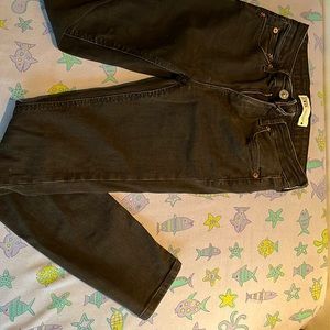 Zara Women's Size 4 The Skinny In Moon Black Denim Jeans Modern Mid Rise